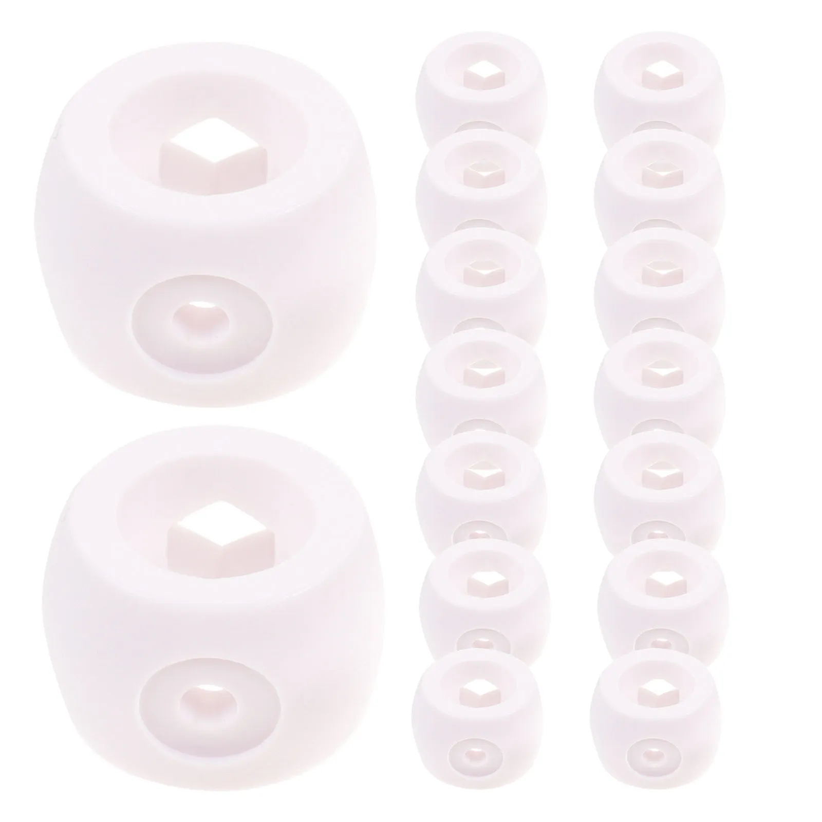 

16Pcs Foosball Table Accessory Rod Covers Strong PVC Foosball End Caps Replacement Plugs for Football Table Parts