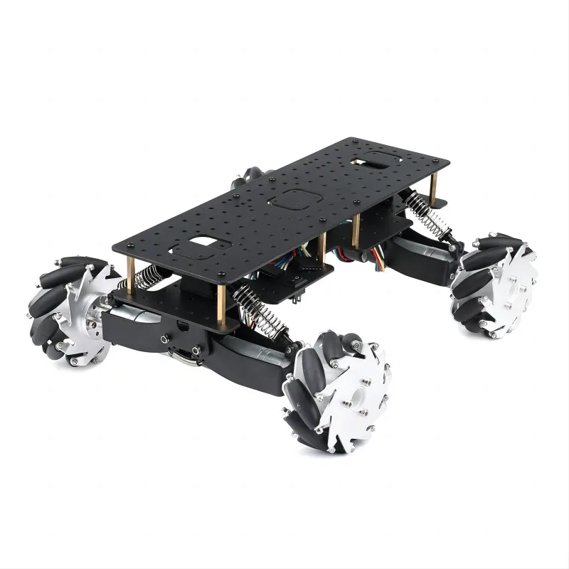 

4Kg Load RC Tank 4WD Metal Mecanum Wheel Robot Car Chassis For Arduino Robot DIY Kit with Encoder Motor Ps2 Programmable Robot