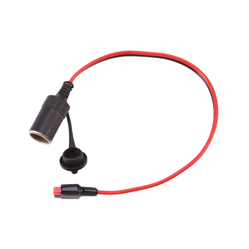 

12V Female Cigarette Lighter 12AWG 30A Heavy Duty Cable with Anderson Power Pole for Device Transfer/Connection 0.5M