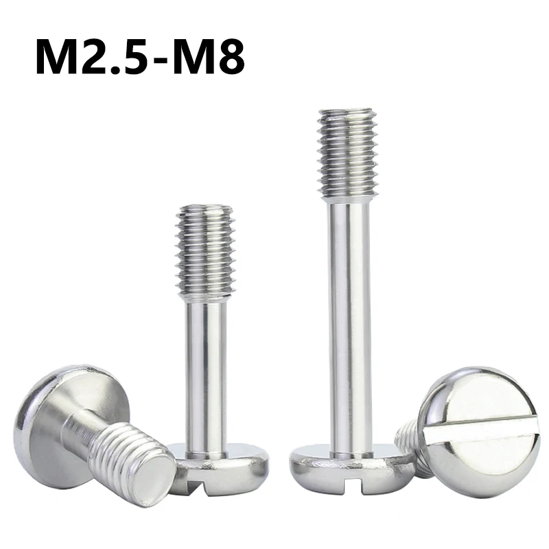 304 Stainless Steel Slotted Pan Head Half Thread Machine Screws M2.5 M3 M4 M5 M6 M8 for Electronics Mold Machinery Fasteners