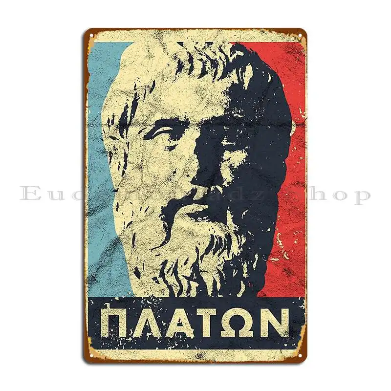Platon Homer Vintage Greek Philosophy Aristoteles Socrates Metal Sign Print Wall Mural Printing Bar Custom Tin Sign Poster