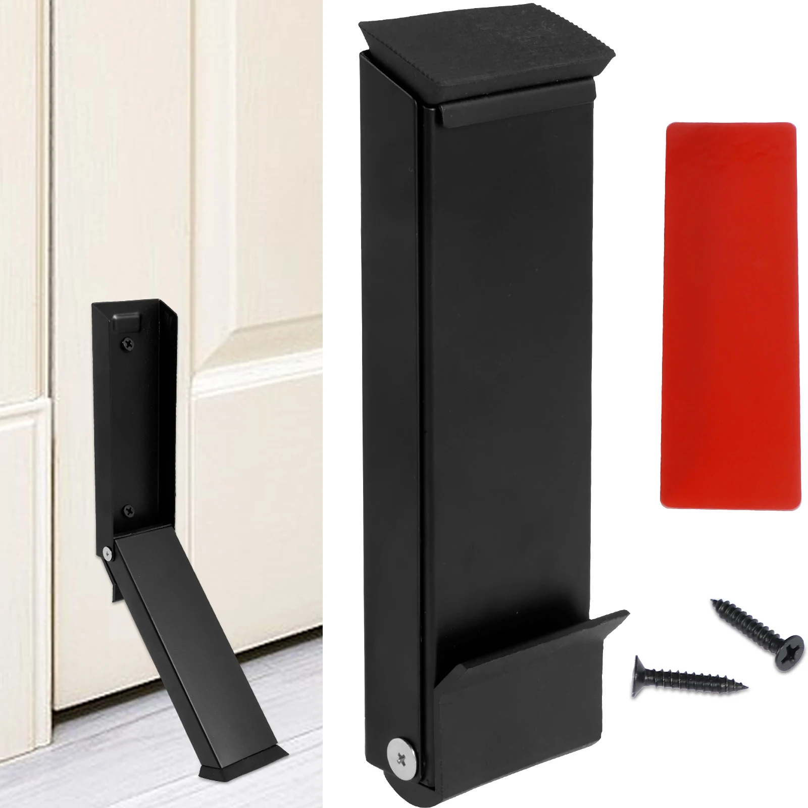 

Safety Door Stopper Stainless Steel Strong Suction Wall Protectors Hidden Mute Anti Collision Floor Holder for Home Hotel