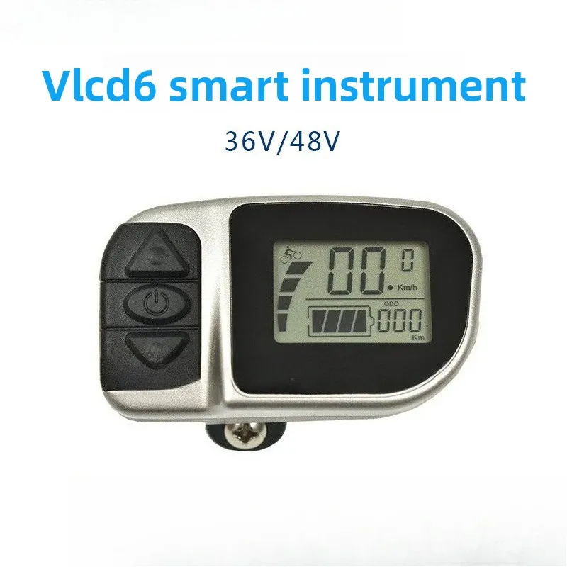 VLCD6 Electric Bicycle Instrument Mountain Bike Speed Measurement LCD Screen Code Meter