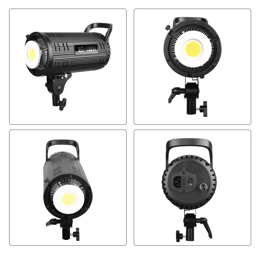 New UEGOGO 200W 150W Strong Brightness Photography LED Studio Video Light Octagon Softbox Continuous Output Lighting Kit SMD LED