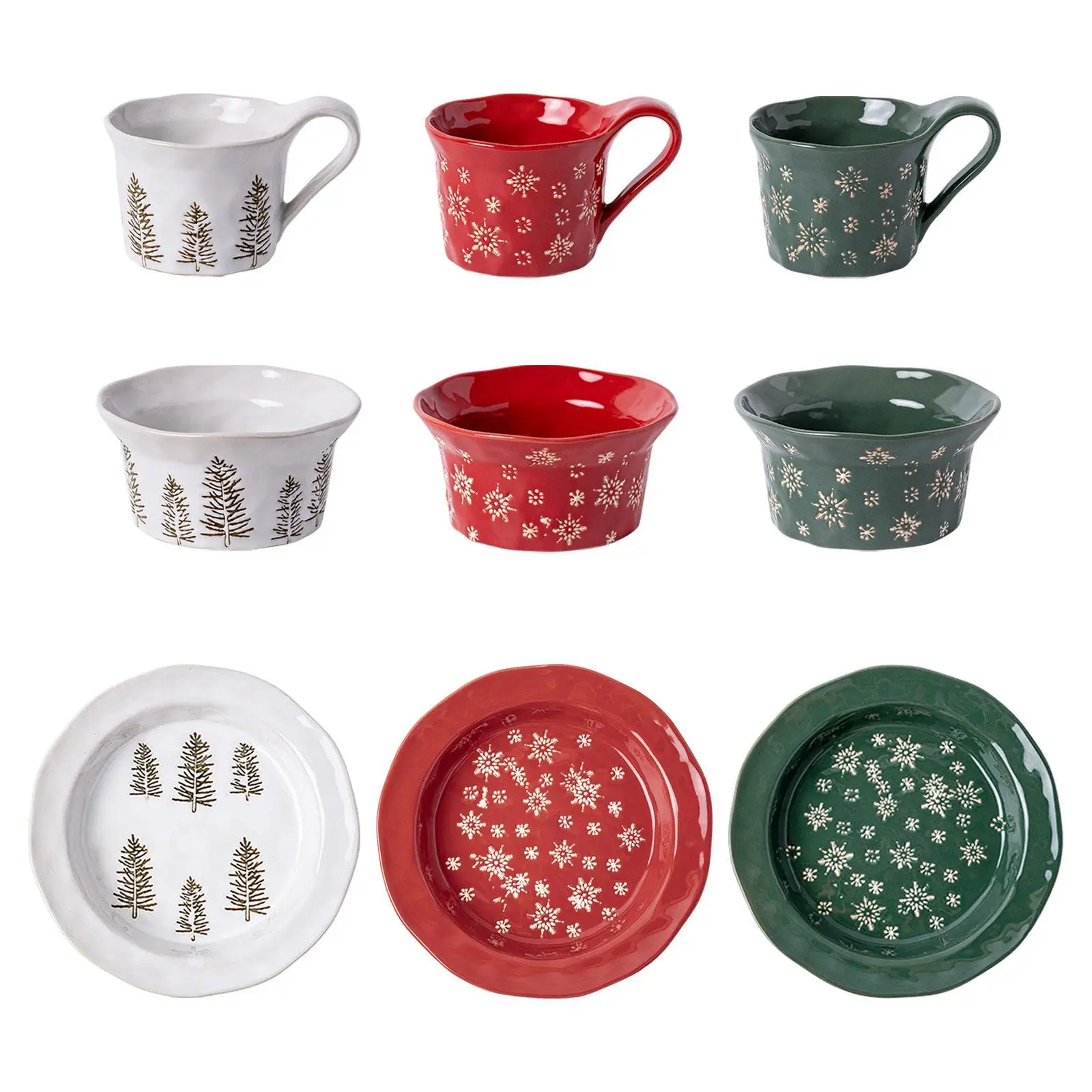 Christmas Dinnerware Present Ceramic for Any Special Occasion Party Table