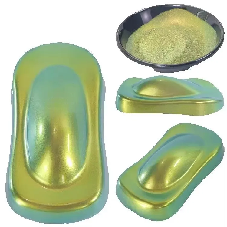 Pigmento perlado metálico para acuarelas/resina epoxi/artesanía, polvo de pintura de coche camaleón, 5042