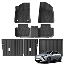 Tapis de sol de voiture pour roue gauche MG 4 MG4 EV, doublure de chargement, tapis noir TPE 3D, coussinets de pieds pour tous temps