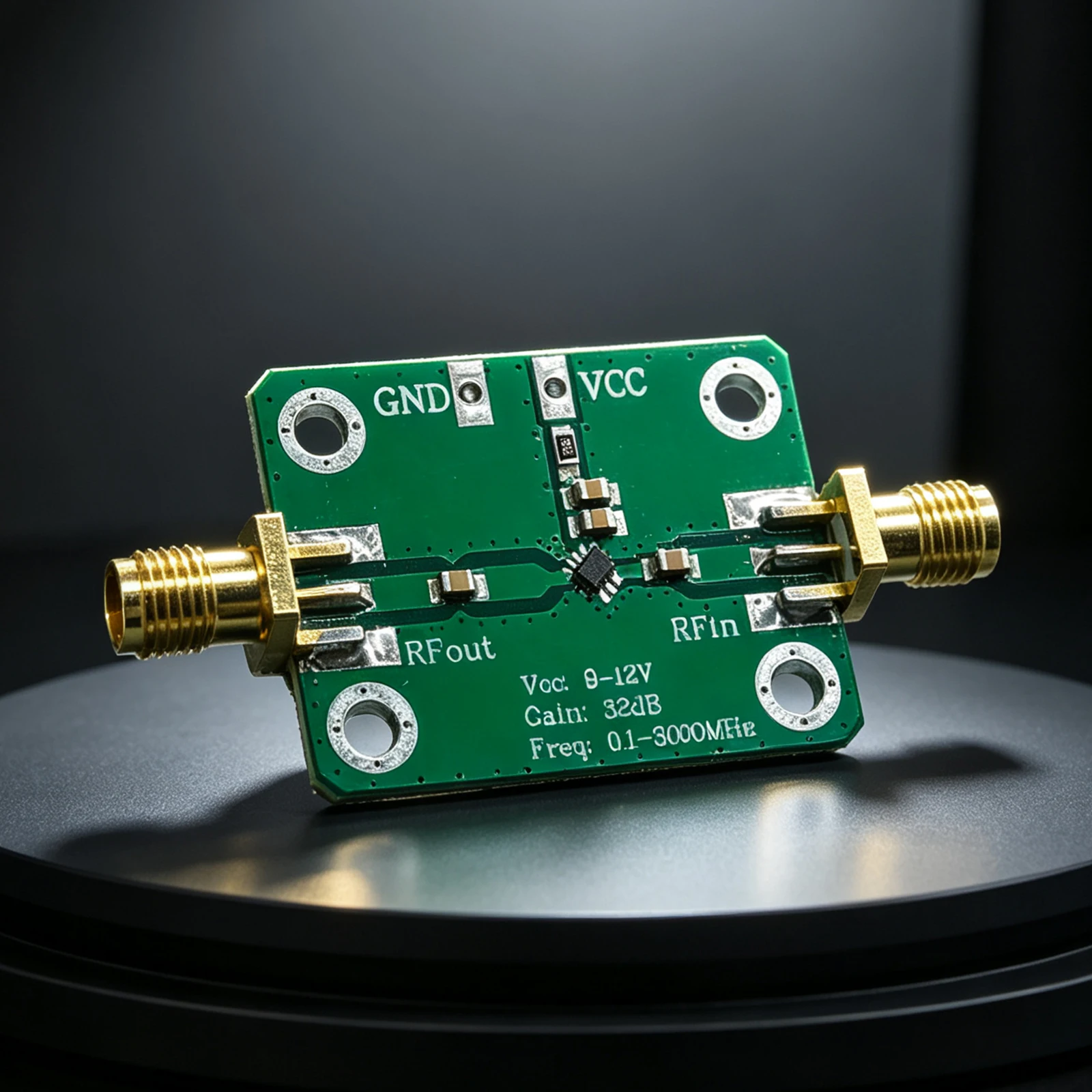 SDR RF Preamplifier LNA 0.1-3000MHz 32dB Gain Wideband Low Noise Module