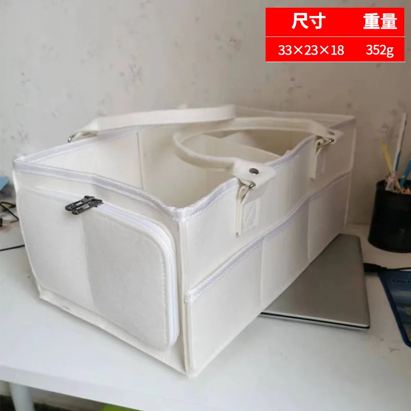 large-capacity-felt-diaper-storage-bag-soft-felt-organizer-pouch-for-nursery-travel-home-portable-tidy-bag-for-kids'-accessories