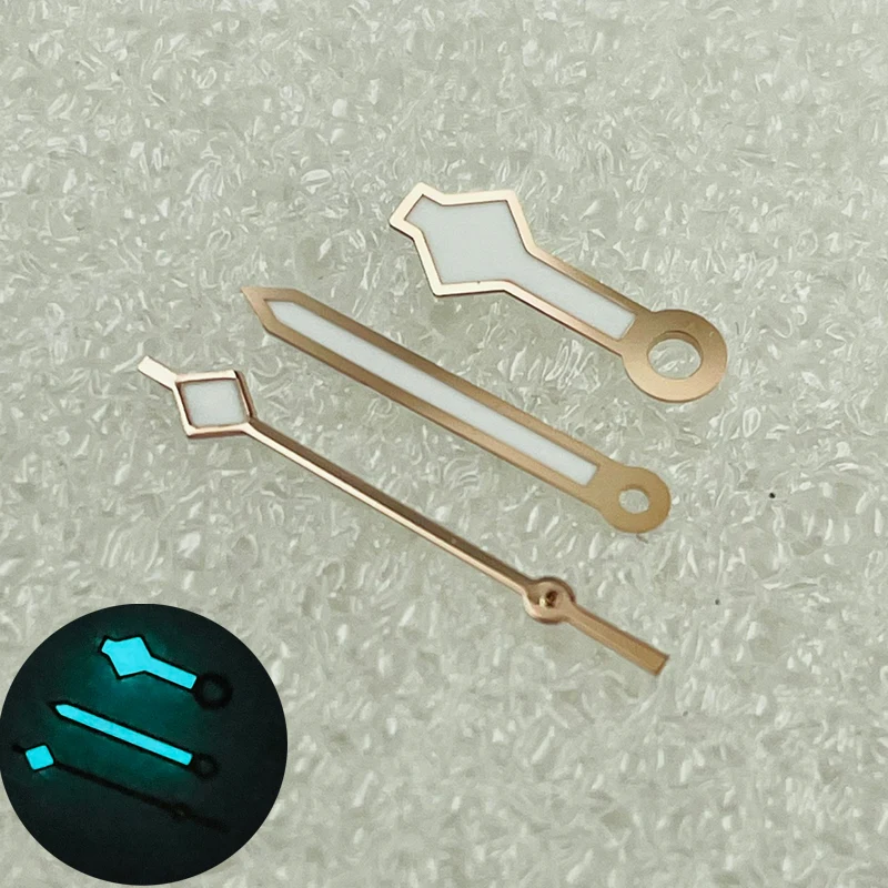 NH35 Snowflakes Watch Hands Blue Luminous pointer Fits NH36 NH35 4R35 4R36 7S Movement SKX007 SKX009 SRPD Watch Hand Kit