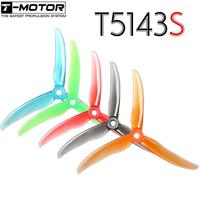 20 pcs/10 pair T-motor T5143S 5143 5 inch Propeller 3 blade tri-blade Paddle Violent Lightweight 3.8g Crystal Propeller for FPV