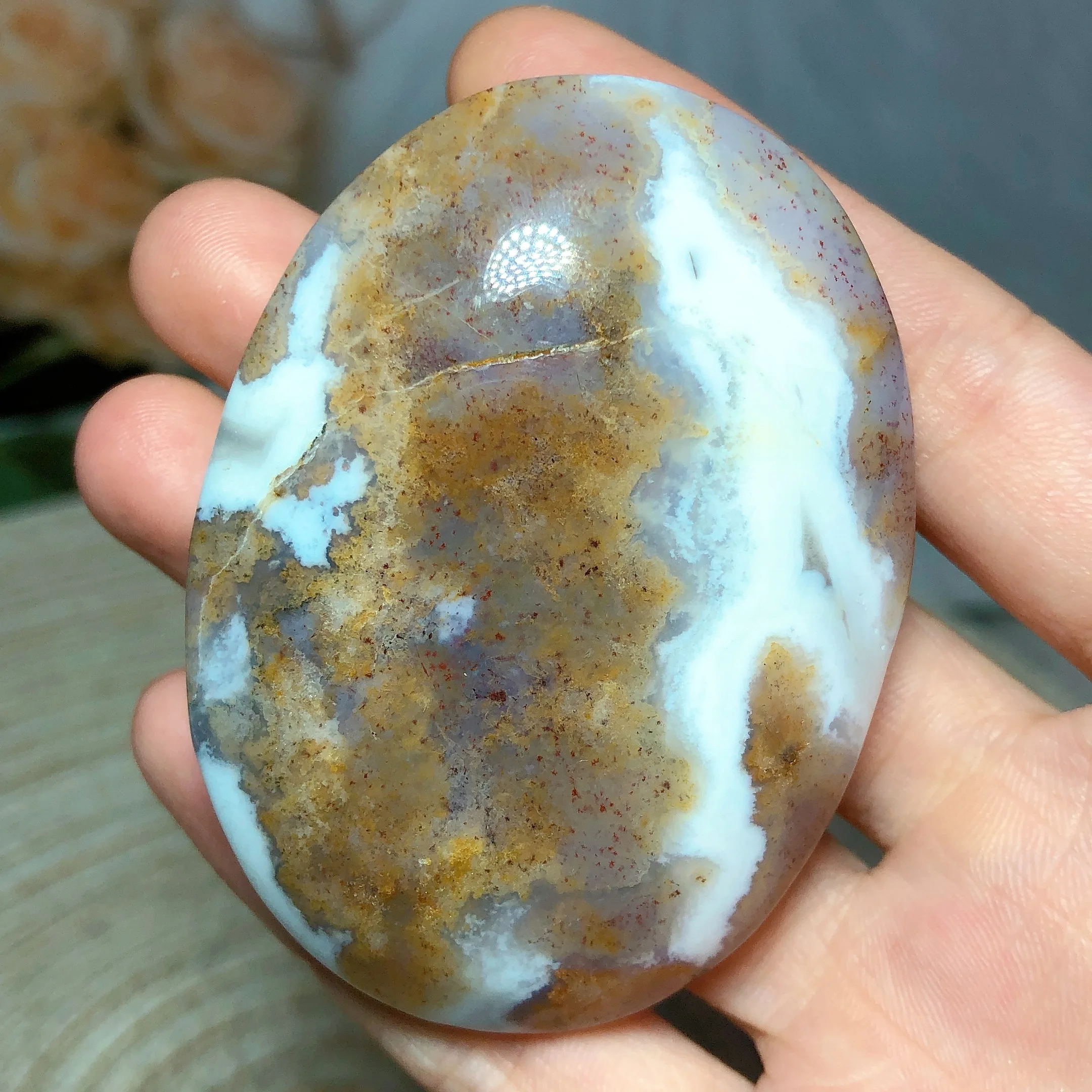 Natural Crystals Ocean Jasper Palms Healing Reiki Stone Room Decor Home Decoration Mineral