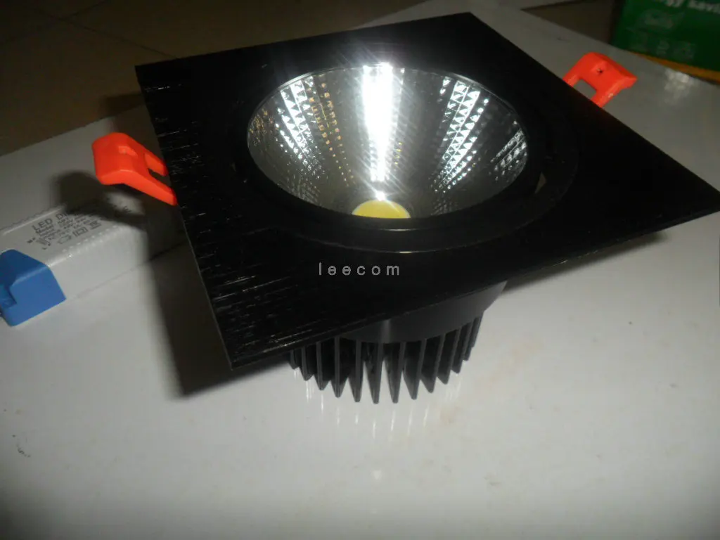 1 buah lampu Led kotak hitam tersembunyi terang, lampu sorot bawah Cob 5W7W dekorasi lampu plafon Ac 110V 220V Spot La