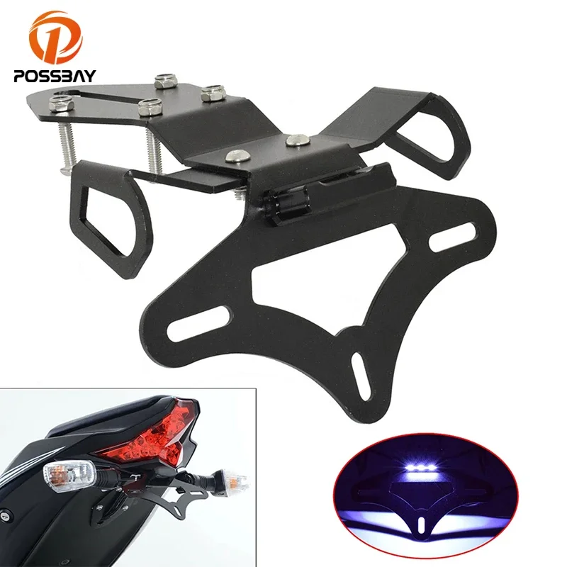 

Motorcycle License Plate Holder Bracket Fender Eliminator Tail Tidy Accessories For Kawasaki ZX-10R 2016 17 2018 2019 2020 2021