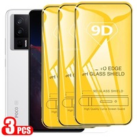 3PCS 9D Screen Protector For POCO F5 X5 X3 Pro 5G M5S M5 C40 M4 5G F4 X4 GT Tempered Glass For POCO X4 M4 M3 Pro X3 NFC F3 Cover