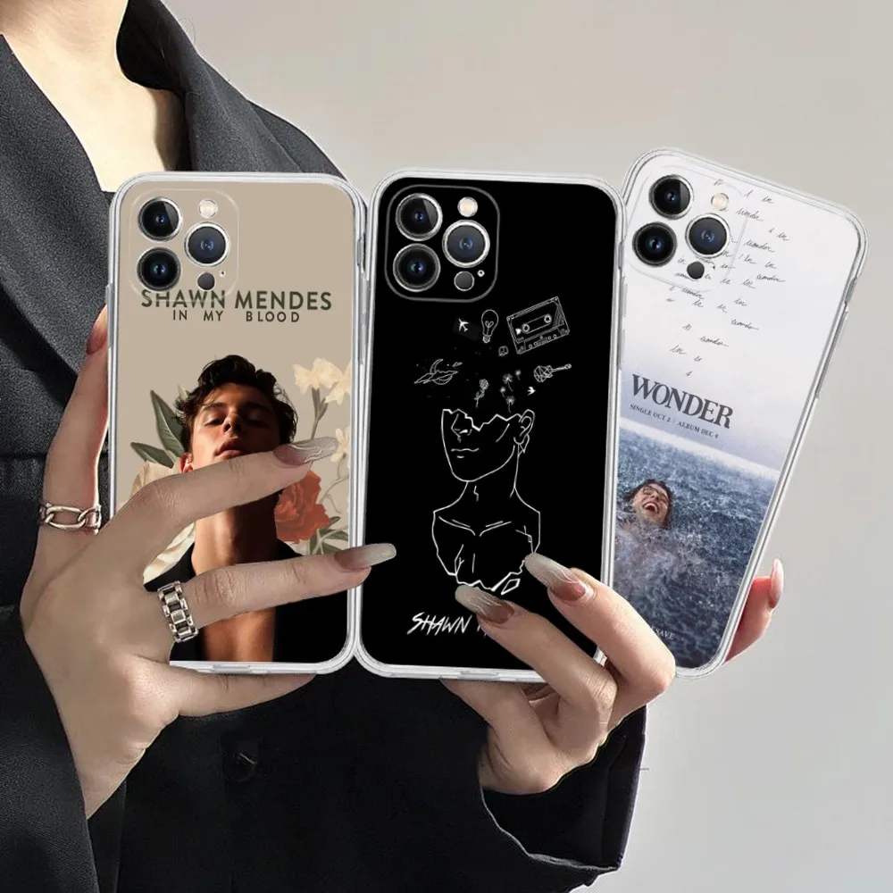 Singer S-Shawn M-Mendes Phone Case Silicone Soft for iphone 16 15 14 13 12 11 Pro Mini XS MAX Plus X Cover