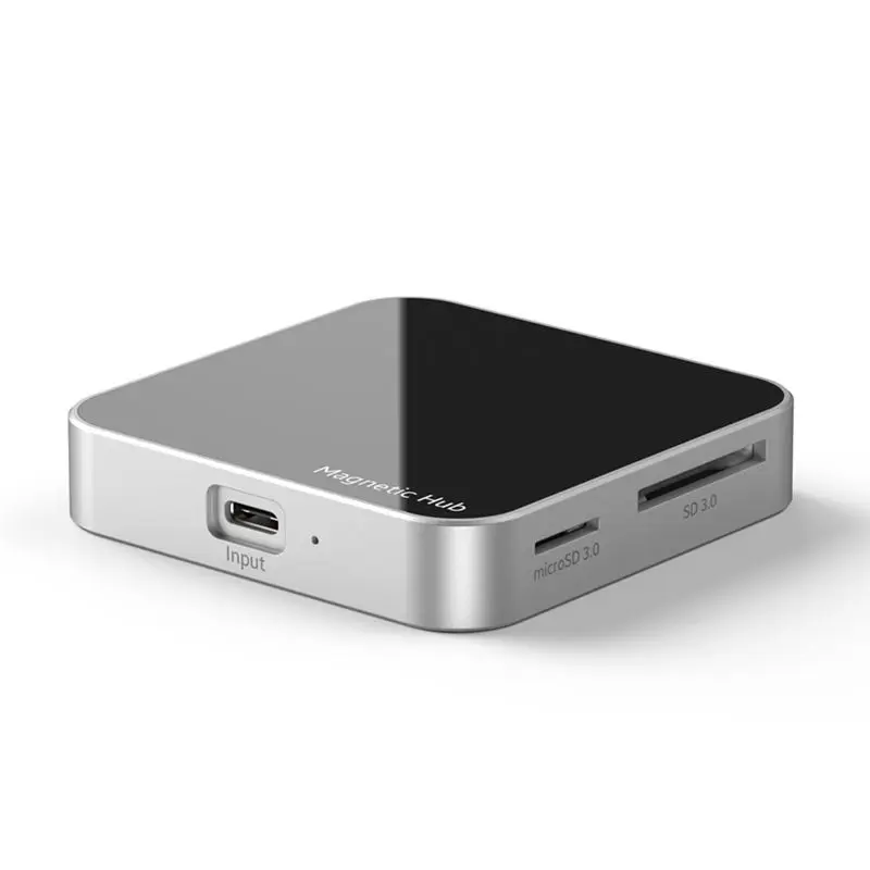 

ABSL-Multiport Adapter 7 In 1 USB-C 3.2 Hub Magnetic Docking Station 4K60hz PD100W Charging 10Gbps Type C For Phone Laptop