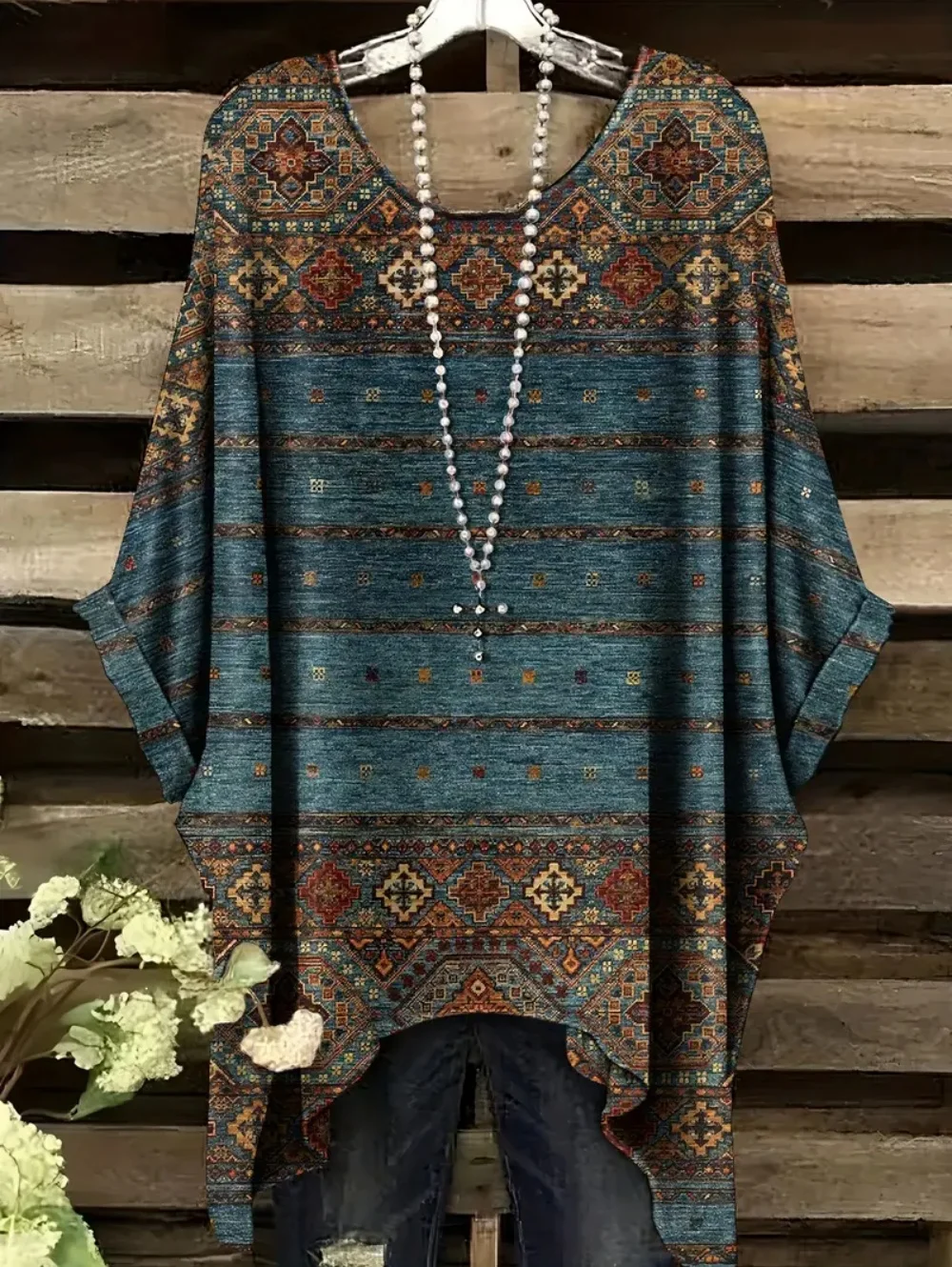 Boêmio chique camisetas de gra - Ethnic Chic Fashion avaliação e preço