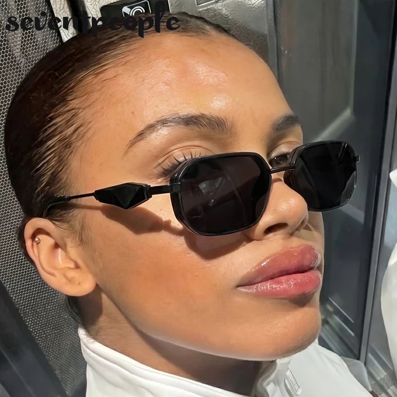 

Steampunk Retro Rectangle Punk Sunglasses Women 2026 Luxury Brand Hexagon Sun Glasses for Ladies Fashion Shades Driving Eyewear