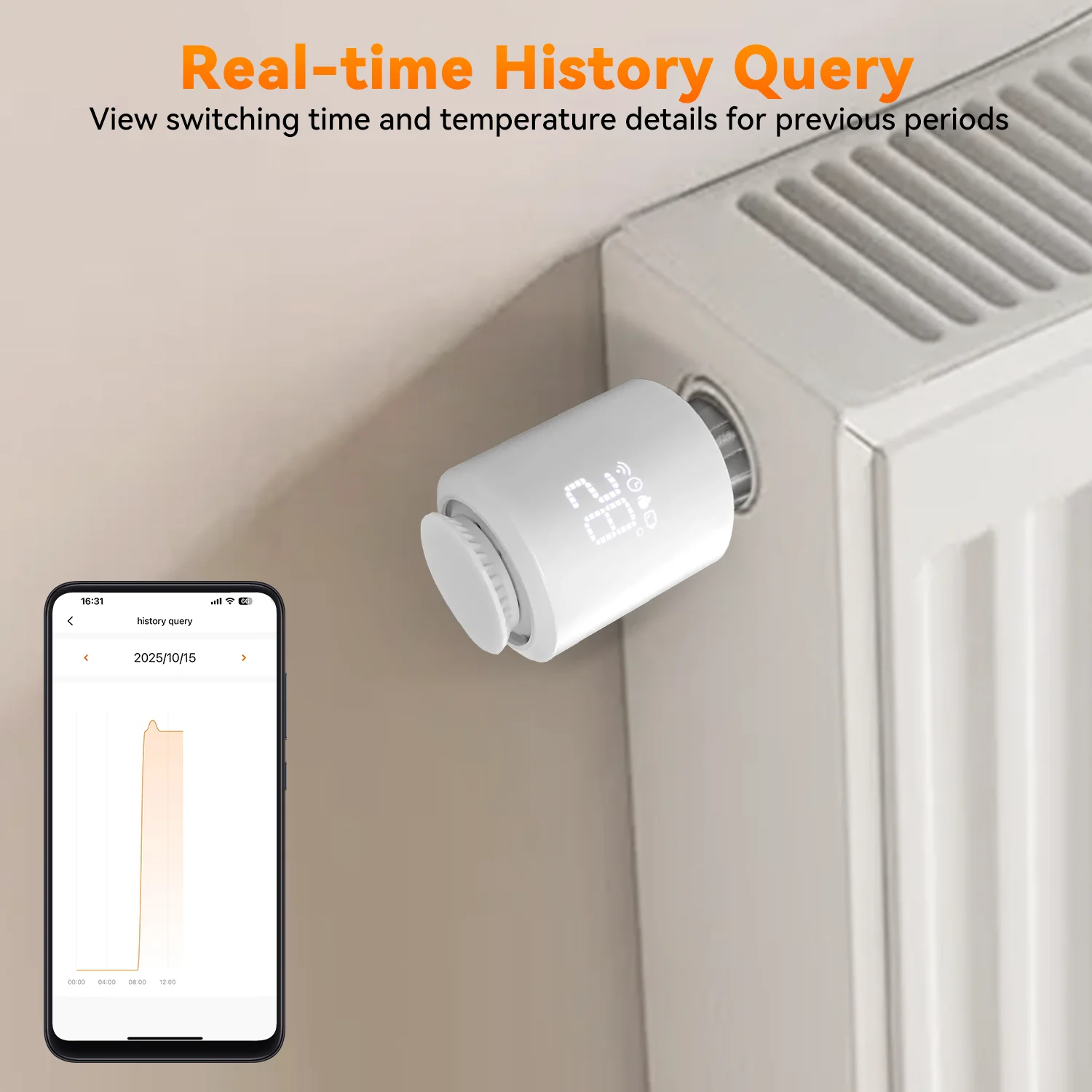 Zigbee Tuya Smart Thermostatic Valve Smart Home Products Wireless Thermostat App Control Safety Protection Compatible Alexa