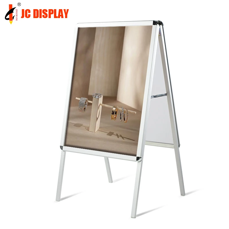 

customized.Coated Metal Collapsible Sidewalks Signs Stand Double-Sided Display Poster Boards Sandwich Board Indoor Outdoor