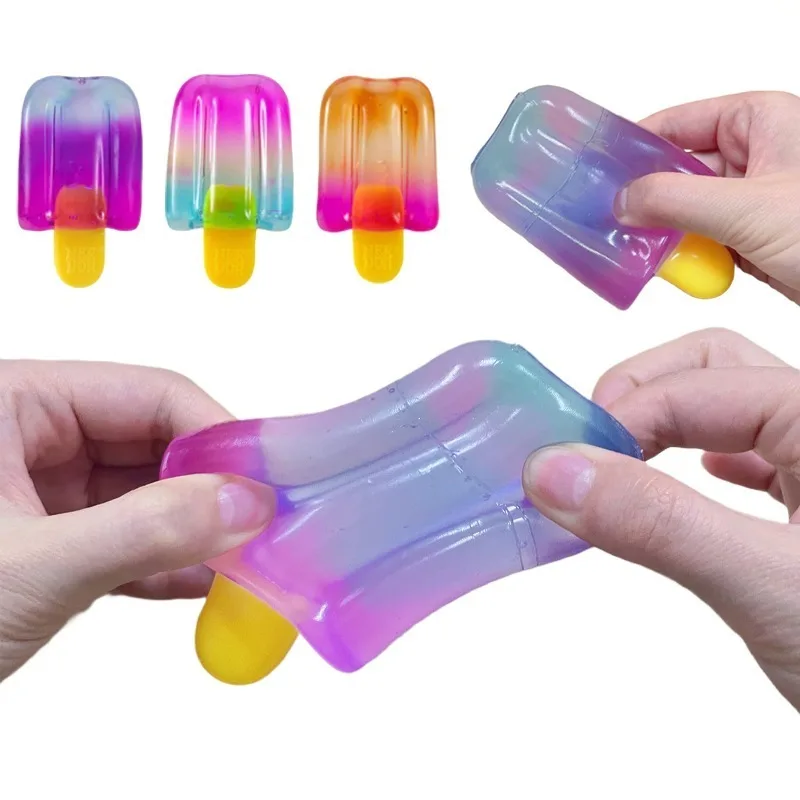 Squishy Ice Cream 1pcs random color Soft Squishy Kneadable Relax Tool Daily Mood Adjustment Small Gift