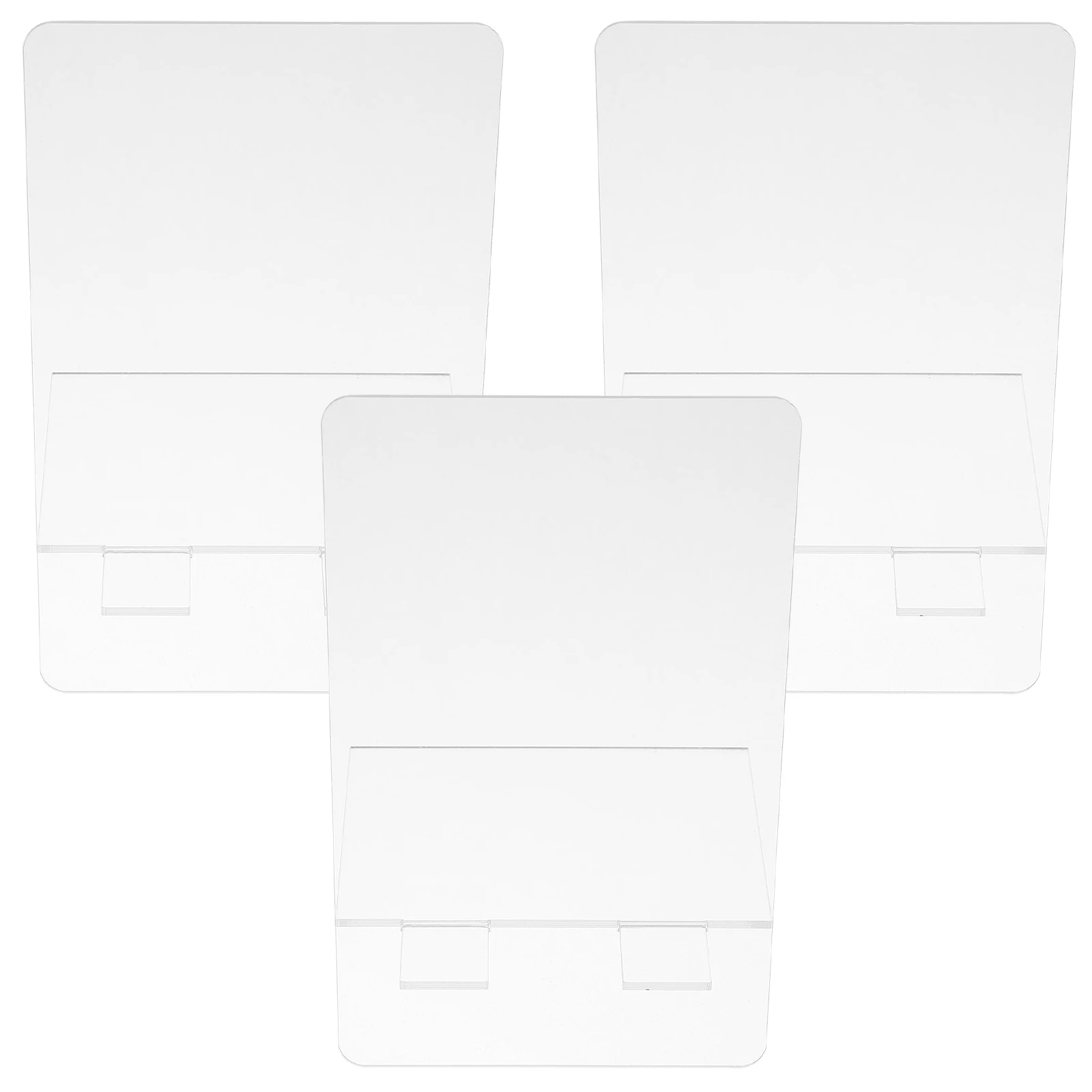

3pcs Acrylic Note Board 9x15cm Clear Erasable Memo Pad Desk Dry Write Wipe Office Student Home Whiteboard Supplies