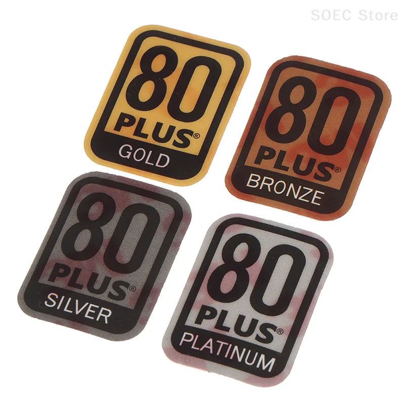 1pcs Power Supply 80plus Certification Computer Host Fan Sticker Exhaust Fans Label Case Fan Paster Graphics Card Fan Stickers