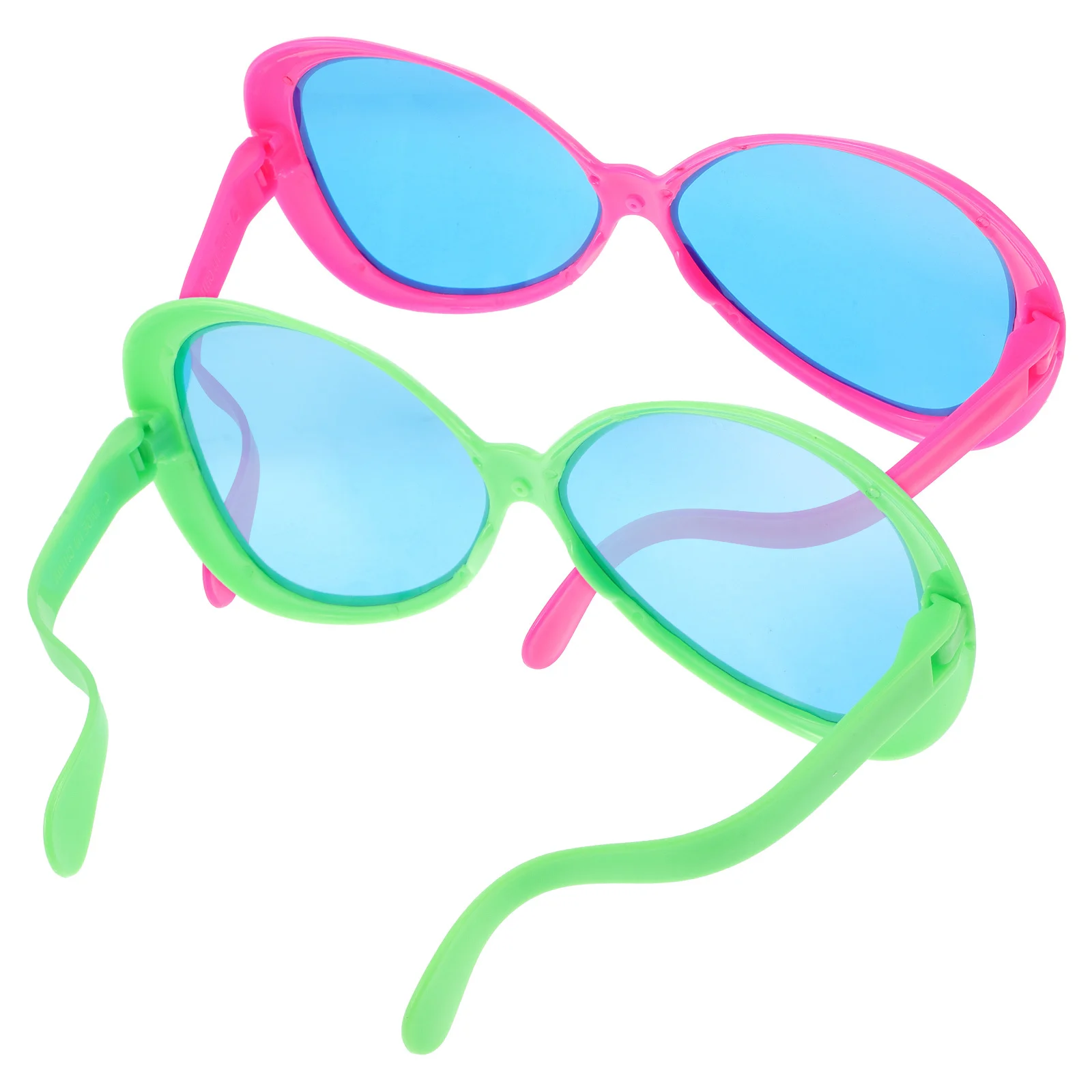 

2pcs Oversized Hawaiian Party Glasses Giant Fun Photo Booth Props Tropical Beach Pool Eyewear Novelty Sunglasses For Adults
