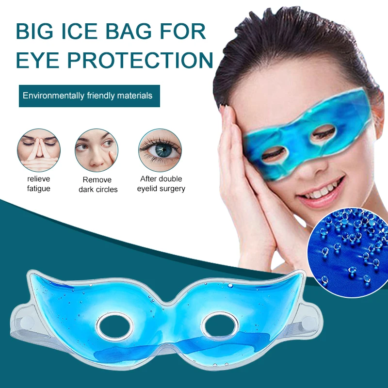 Ice Gel Eye Mask Reuseable Face Mask Cooling Eyes Care Relaxation Relieve Fatigue Cold Relieve Facial Edema Beauty Skin Care