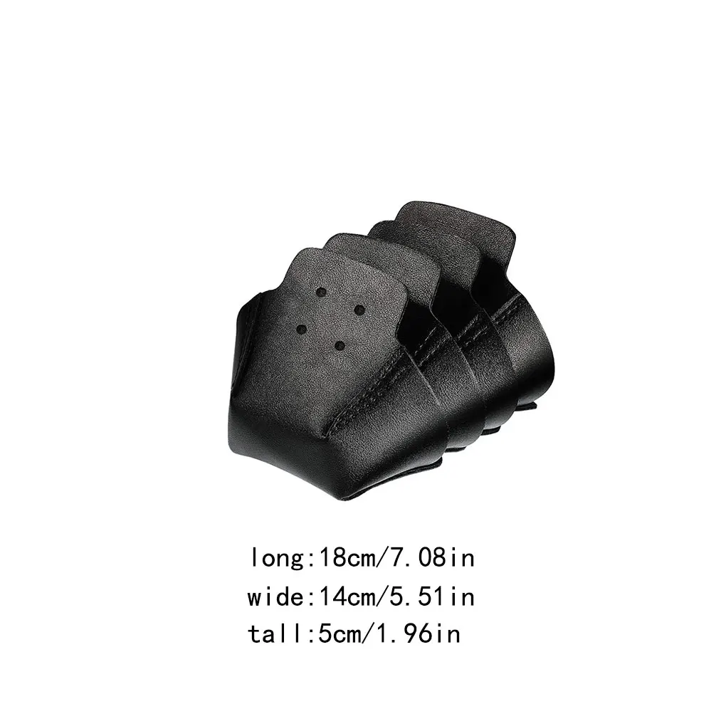 가죽 롤러 보호대 캡, 재사용 가능 스케이트 운동 가드 용품, 블랙, 4 개 팩