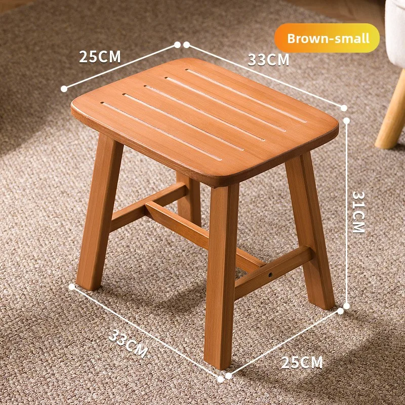 

Многофункциональный табурет-скамья из массива дерева для дома и ресторана, маленький табурет для ресторана, табурет для макияжа