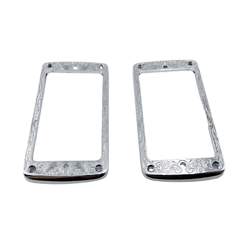 Noise Canceling Double Turn Pickup Decorative Metal Border Plan Easy Installation Set For Electric Guitars