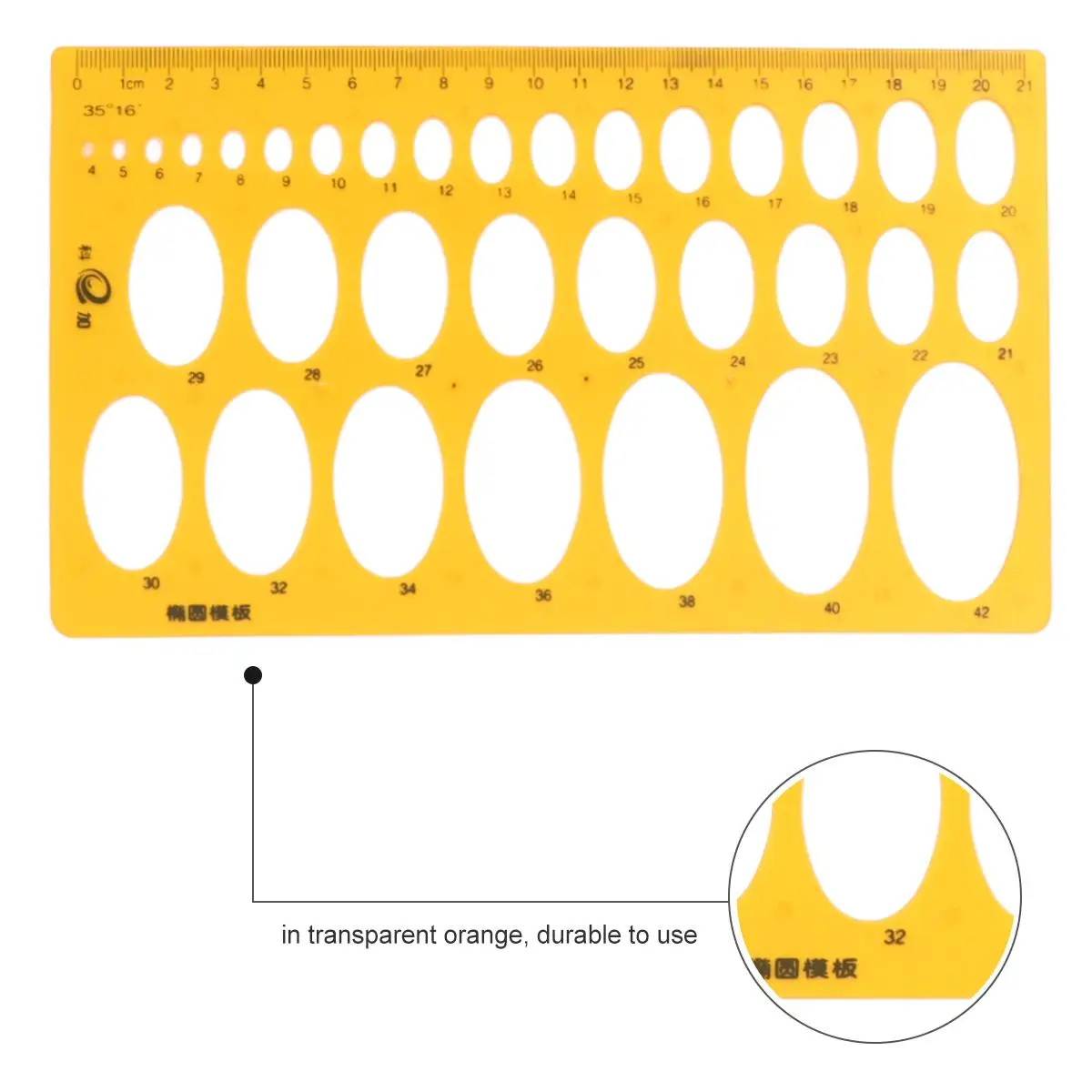 Design Aid Tool Measuring Professional Drawing Ruler Ellipse Drafting Template Student Shape Stencils for Drawing
