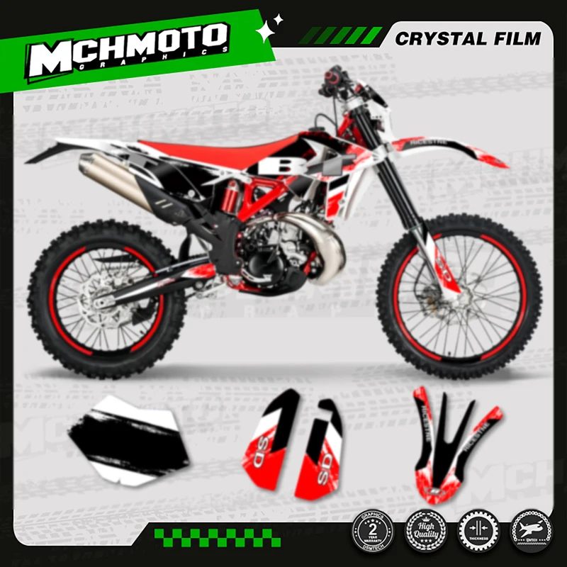 

MCHMFG Motorcycle Team Motorcycle Decal Stickers For Beta RR 2018-2019 2018 2019 250 300 350 -007