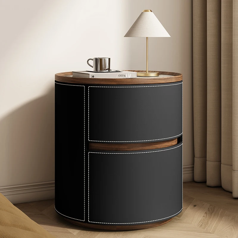 

Nordic Design Round Bedside Tables Style Minimalist Delicacy Modern Night Table Space Saving Table De Chevet Bedroom Furniture