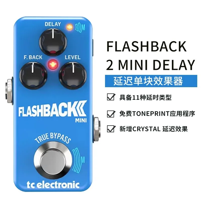 TC ELECTRONICS FLASHBACK 2 MINI DELAY Electric Guitar Bass Distortion Single Block Effect Offers  Guitar Effect