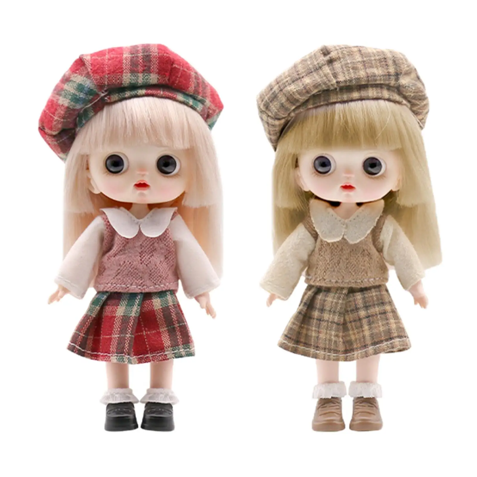 Kawaii Bjd Pop Spelen Speelgoed 1/6 Kinderen Doen Alsof Pruik Make-Up Jointed Pop Diy Speelgoed