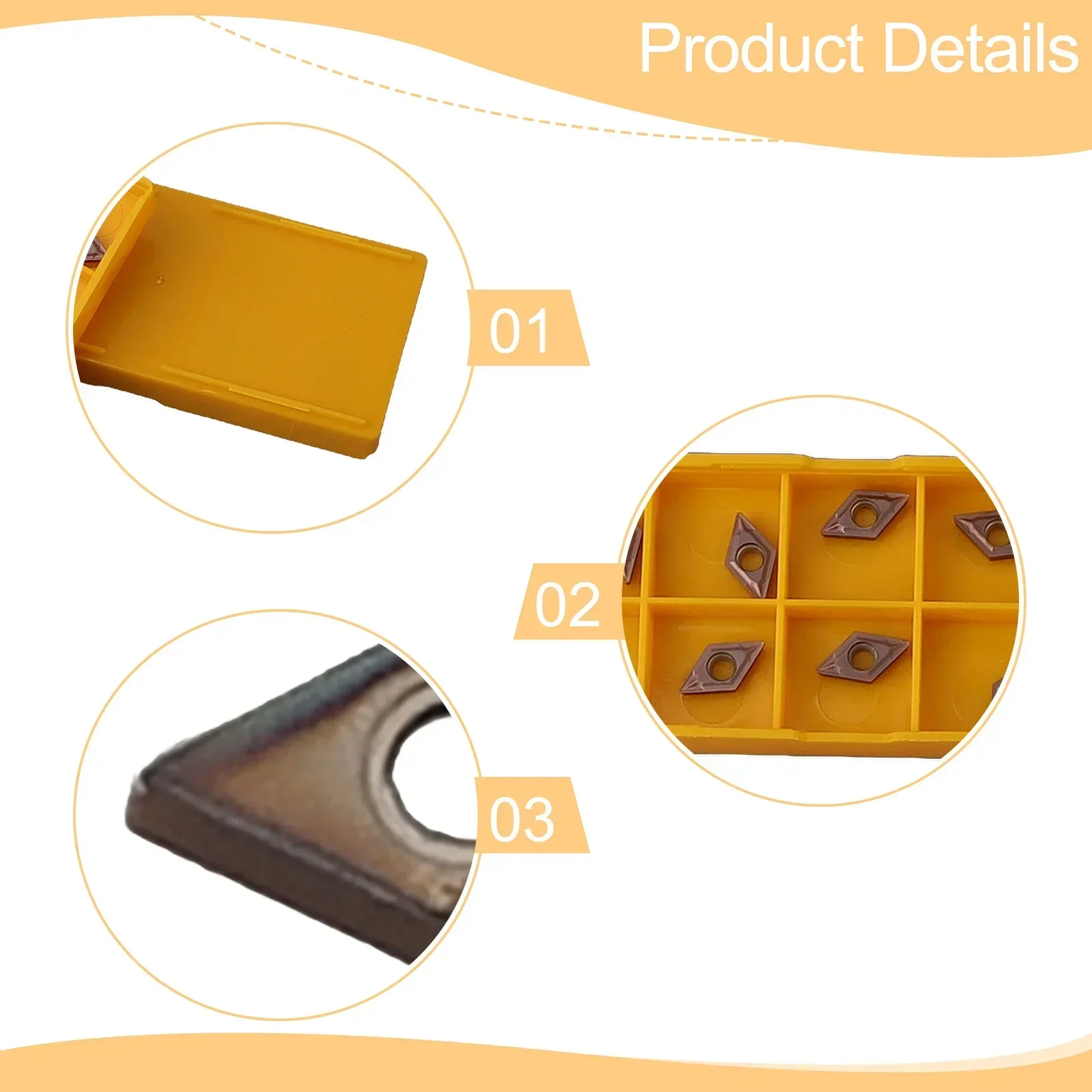 Cost Effective Excellent Workmanship Package Contents Suitable For DCMT070204 Carbide Inserts For Lathe Turning