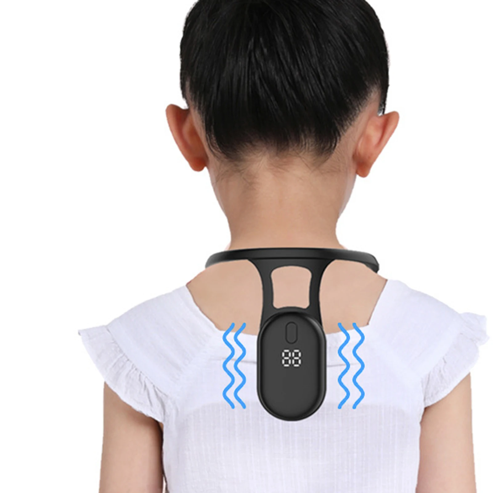 Mericle Ultrasonic Lymphatic Soothing Neck Posture Correction Neck Massager Instrument Lymphatic Drainage Device for Neck