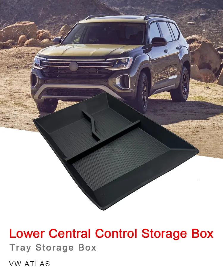

Suitable for Volkswagen ATLAS lower central control storage box TPE central control gear storage box armrest box modification