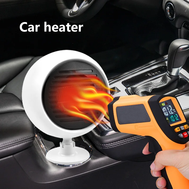 Car Heater Multi-functional 2-in-1 Car Windshield Defrosting 360 °turn Rapid Heating Mini Cooler Heater Car Mounted Heater 2026