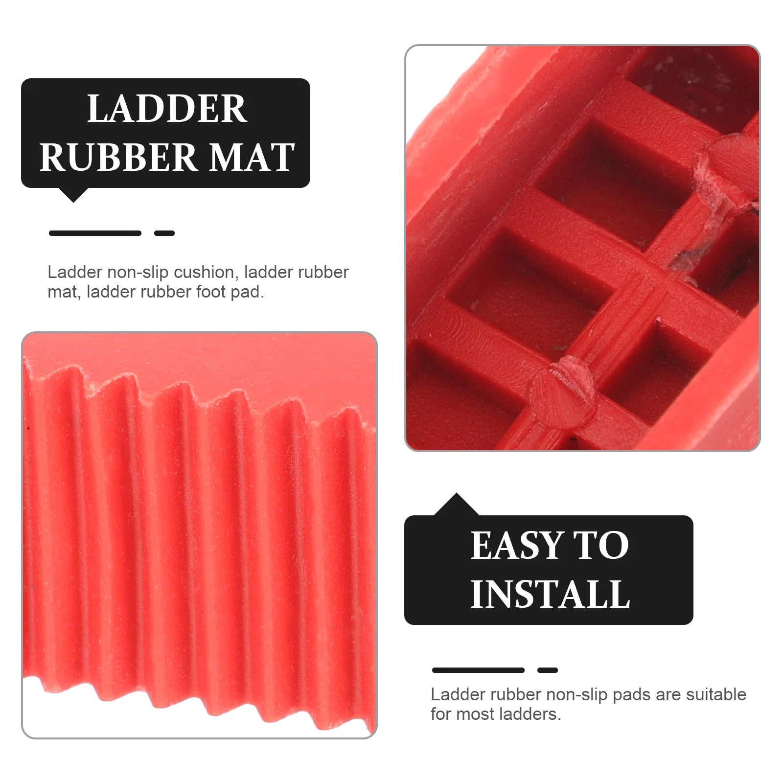 Easy Installation Professional Rubber Ladder Non Non- Folding Ladders Accessory Rubber Foot Pad Insulating Foot