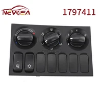 Panel de interruptor para camión, interruptores combinados de Control de calentador de aire acondicionado para Scania P, G, R, t-series 1797411, 24V64781543095