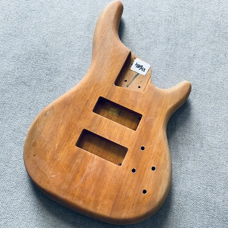 HB935 Bajo eléctrico activo Redwood sólido natural Cuerpo de bajo de jazz sin terminar para bricolaje con daños