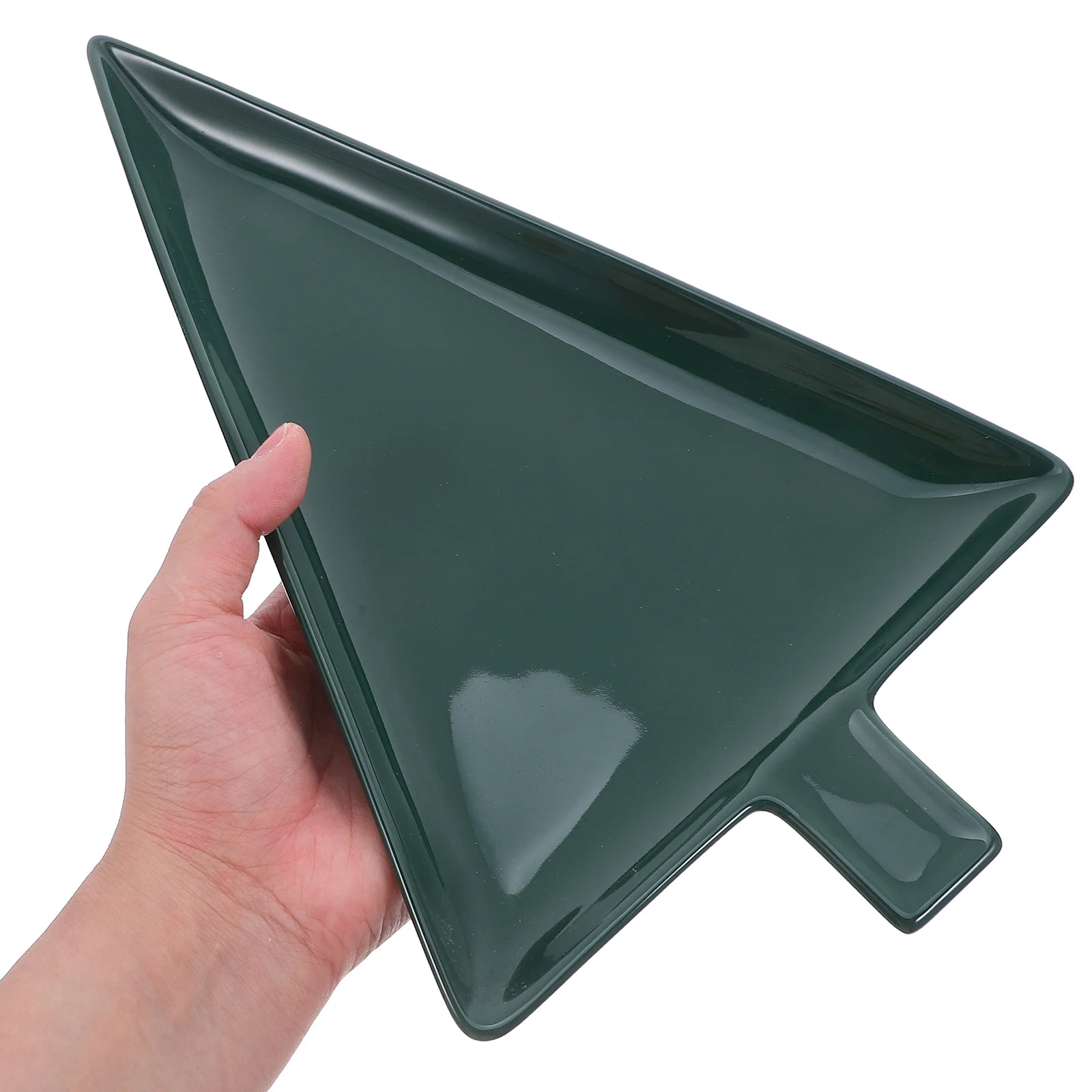 

Festive Christmas Tree Shaped Ceramic Plate Perfect for Holiday Gatherings and Everyday Use Wide Application Range Easy to Clean