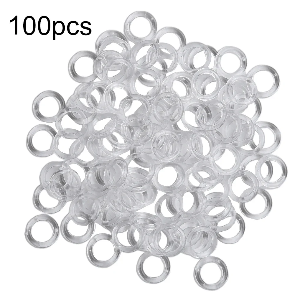 ローマンブラインド用透明プラスチックカーテンリング,垂直リング,コードガイド用パーツ,11mm, 20個,50個,100個