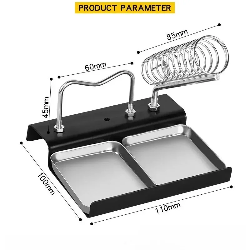 1pc Electric Soldering Iron Stand Holder Soldering Iron Frame Metal Support Station High Temperature Resistance Protecting Base