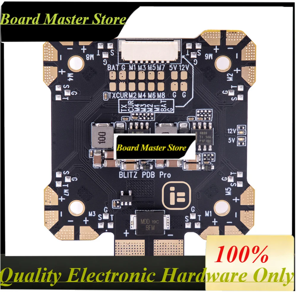 BoaMasMiFlight BLITZ PDB Pro Support 4-8S LIPO Input With 35*35mm Mounting Hole For FPV X-CLASS/Cinelifter Drones Parts