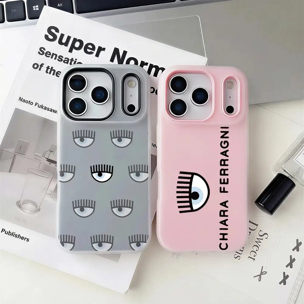 

Чехол для телефона Chiara Ferragni 2-в-1: съемный прозрачный чехол с отделениями для карт и фотографий для iPhone 12-17